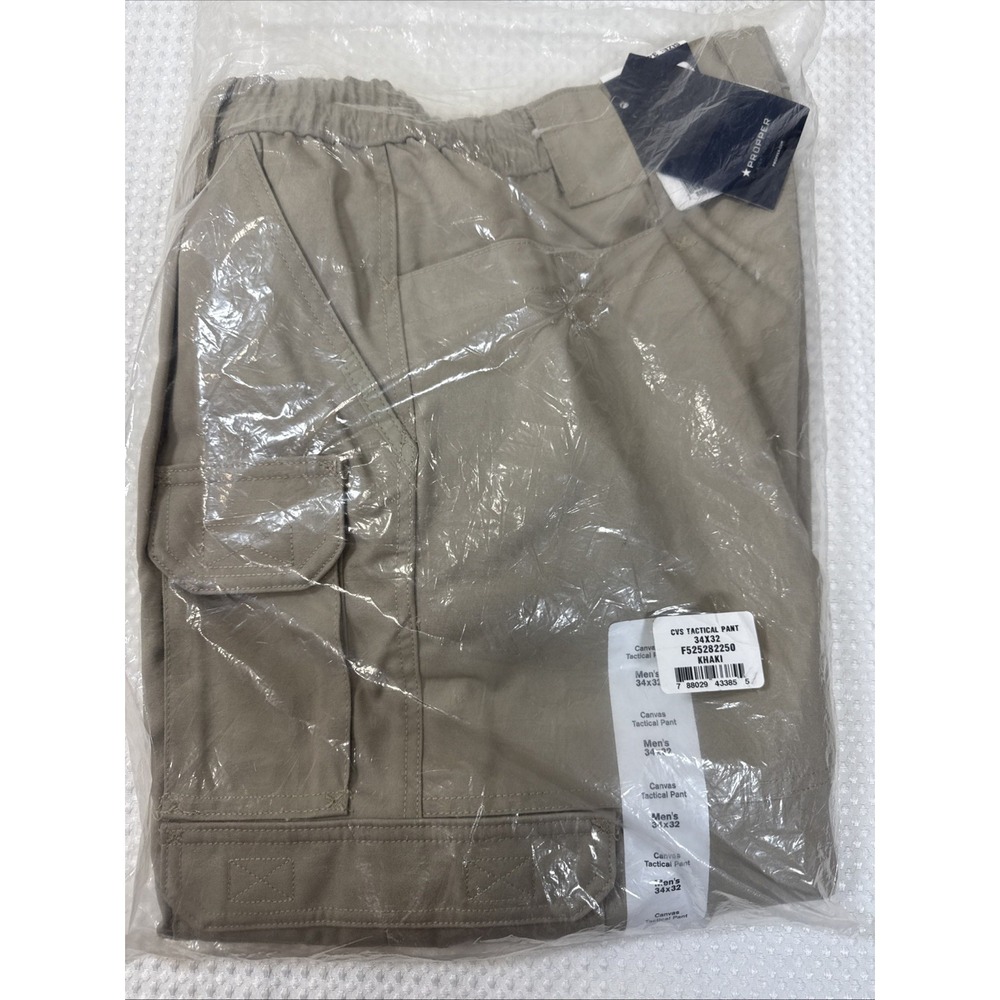 Propper® Canvas Tactical Work Pants with Cargo &‎ Mag Pockets, DWR, Khaki